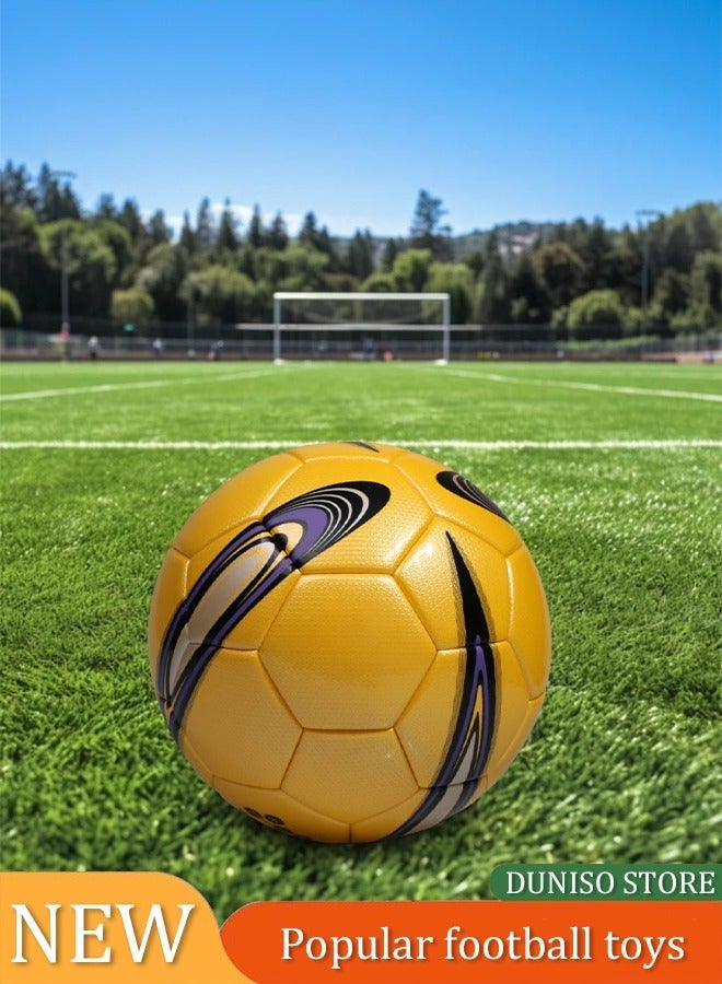 Leijiaer Soccer Football Soccer Ball  -Size 4  , PU for Kids, Youth  (Without pump and ball bag) - Image 1